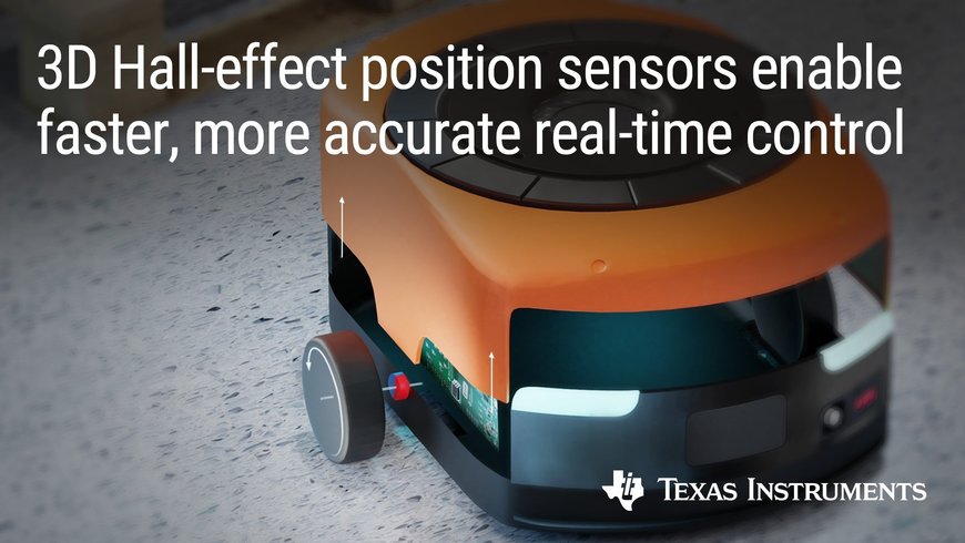 Industry's most accurate 3D Hall-effect position sensor provides speed and precision for faster real-time control